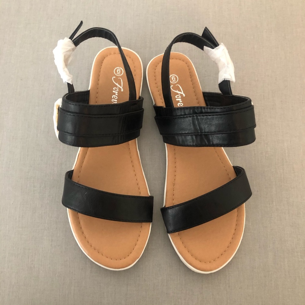 Sandals with a strap
